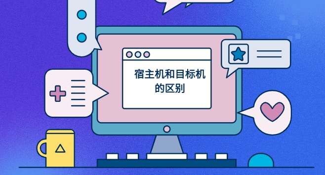 宿主机,目标机