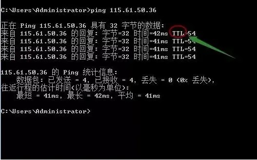 ping网址命令